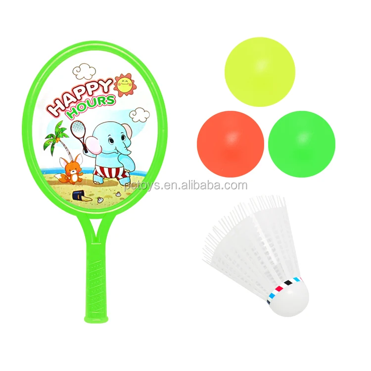 Funny Small Children's Cartoon Animal Plastic Blister Card Outdoor Beach Badminton  Racket Toy - Buy Badminton Rackets,Small Tennis Racket Toys,Childrens  Educational Toys Product on 
