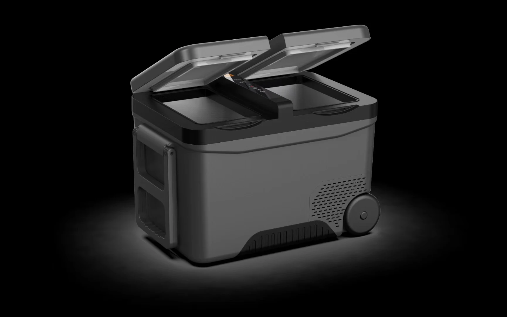 Dc12v/24v Dual Zones Compressor Car Fridge Mini Fridge For Camping