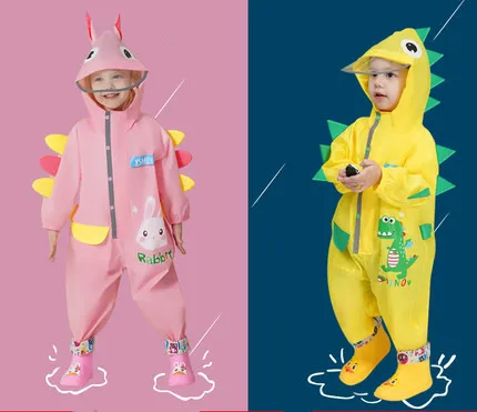 2022 Hot Sale Impermeable EVA Hooded  Rain Gear for Children