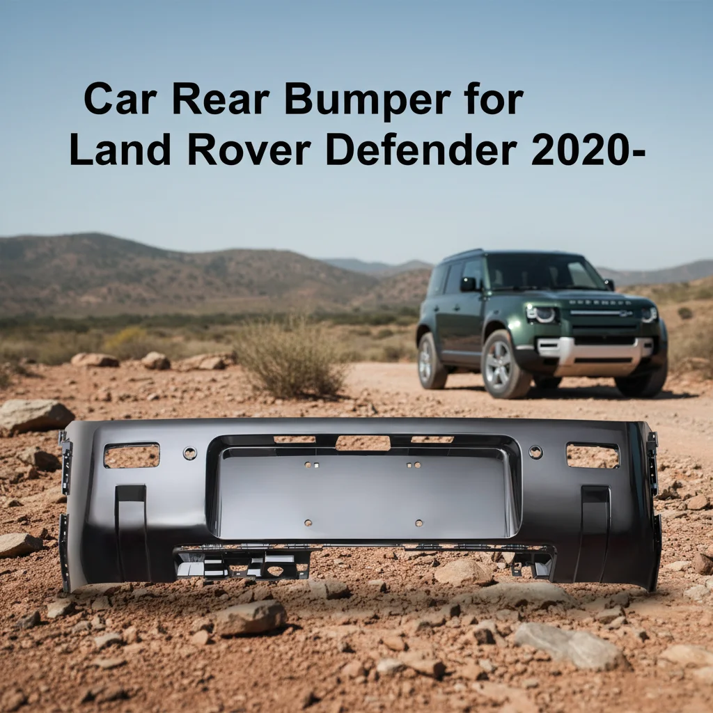 New LR1377861-B PP+EPDM-20 OE/ODM Rigenstar Gloss Black Rear Bumper for Defender 2020-