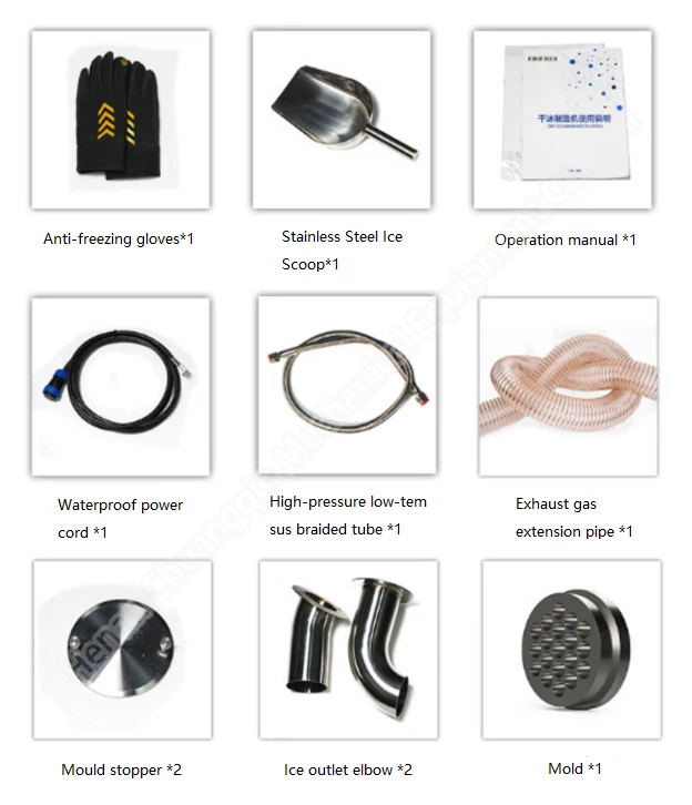 Industrial Dry Ice Making Machine Stainless Steel Dry Ice Pelletizer