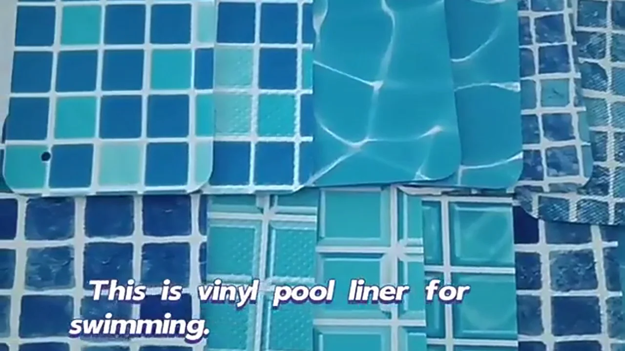 Fast Shipping Custom Mosaic Logo Pvc Swimming Pool Liners Vinyl Liners For Above Ground Pools