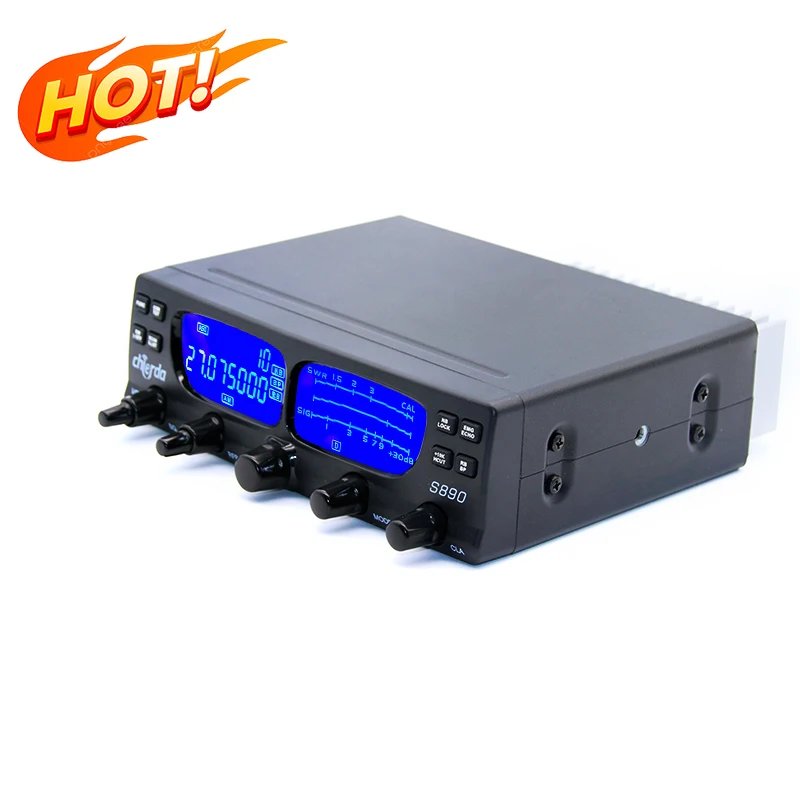 Chierda S890 AM FM SSB 27Mhz CB Radio 24.715-30.105 MHz HF Transceiver 40W High Power Long Range Walkie Talkie