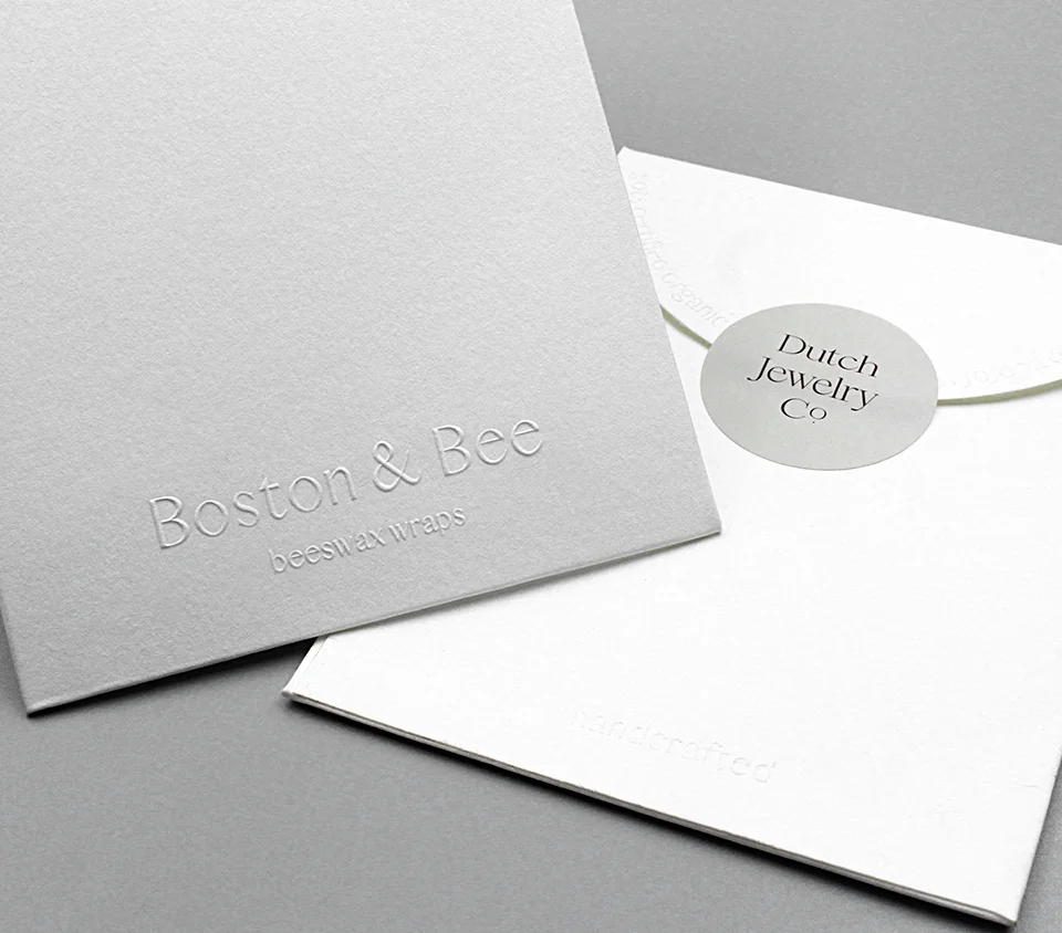 Luxury Custom Embossed LOGO Envelope Package Kraft Paper Wedding ...