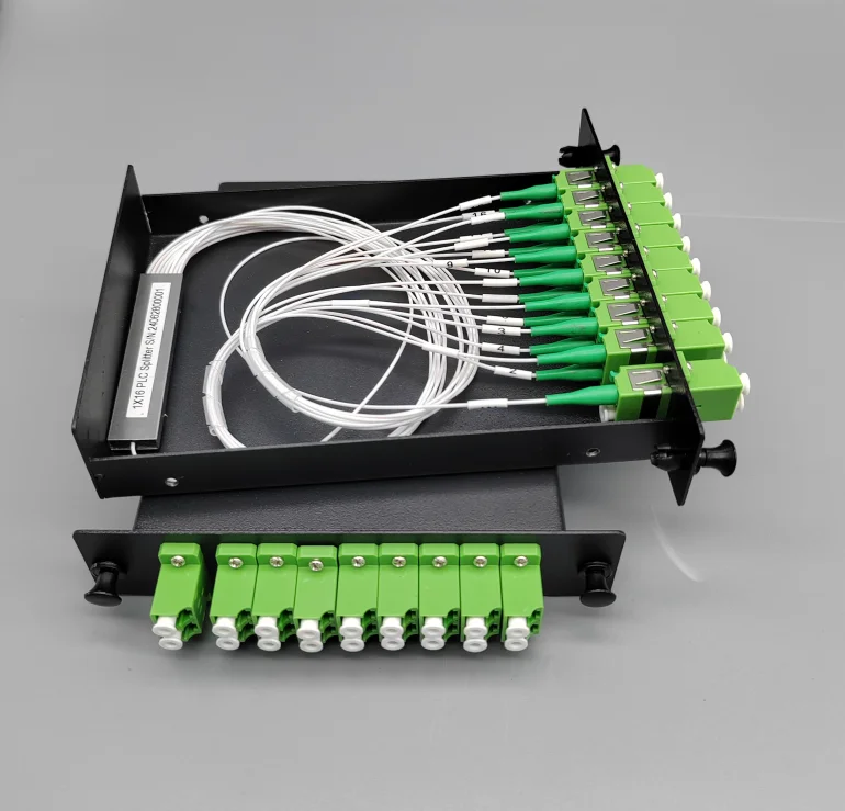 1x4 1x8 1x16 SC LC Rack Mount PLC Splitter LGX Module Chassis Cassette