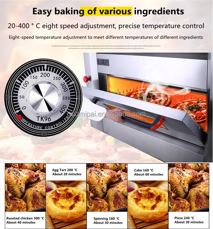 Commercial high quality electric pizza ovens from factory