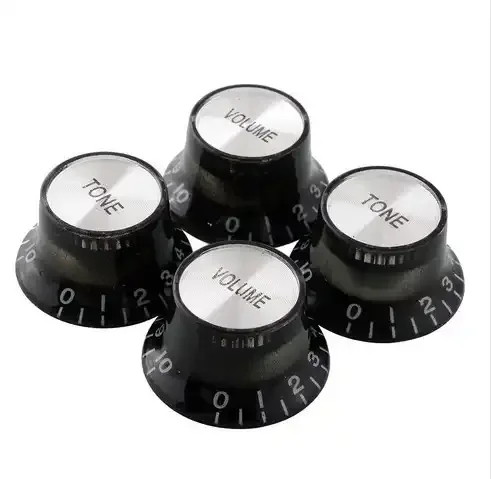 Online selling reflector guitar knob hat style speed knob Volume/ Tone control guitar knob