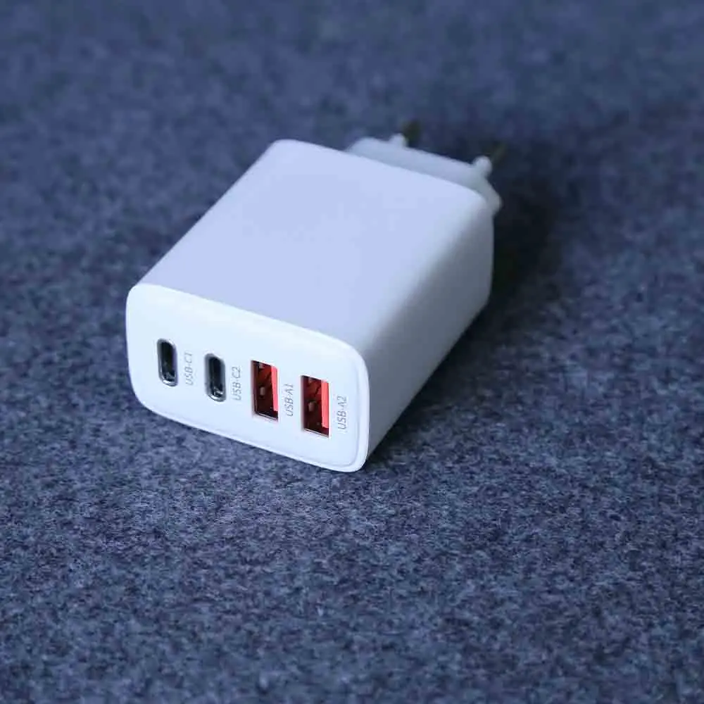 PD 40W GaN Multi-port Usb Charger Built-in Dual USB-C and USB-A  Port Wall Charger A833 Phone USB-C Charger PD3.0/QC3.0