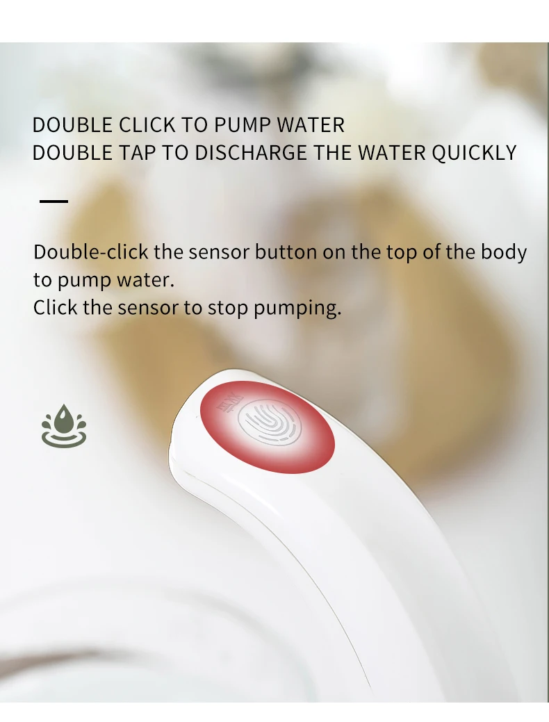 Intelligent Induction Water Pumping, Electric Pumping Water Dispenser, Automatic Water Dispenser for Pure Buckets Home Office