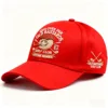 Embroidered golf red