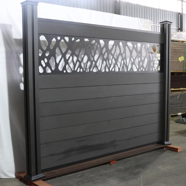 WPC Fence Boards Privacy Gardening Fence Panel Wooden Composite Fence Slats