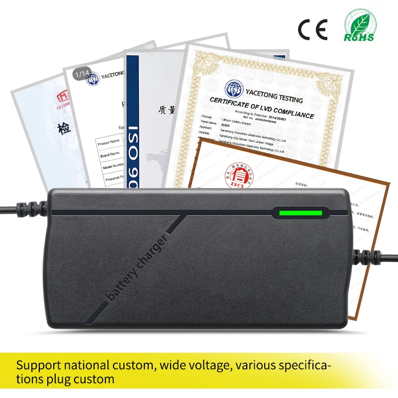 New Arrival CHAOCHENBEN 48V 3A Electric Bicycle Battery Charger 150W Output Power DC 54.6V Lithium Battery supplier