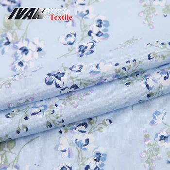 New spring floral knit viscose cotton single jersey print fabric for garment