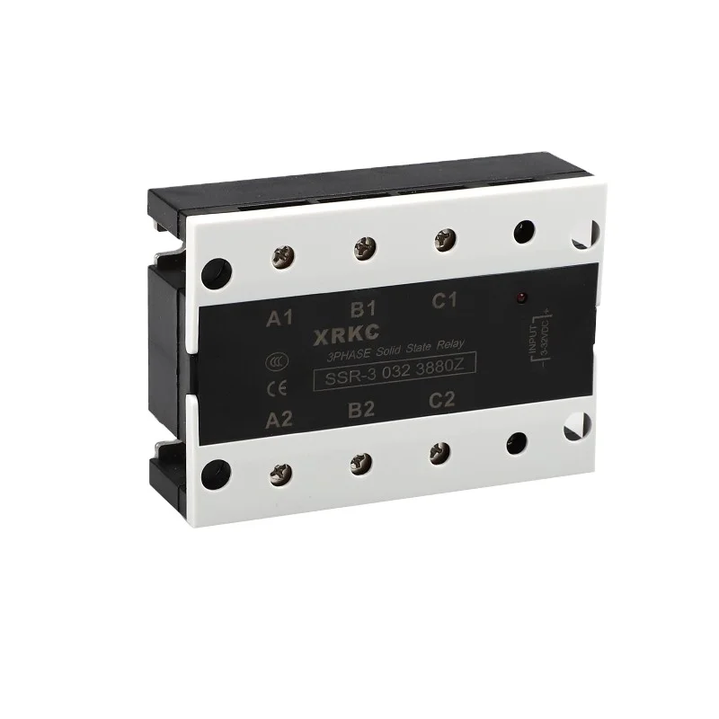 AC380C Three Phase Solid-state Relay DC Control AC 60A/80A/100A XRKC SSR-3 032 High-power Industrial-grade Module 3-32VDC