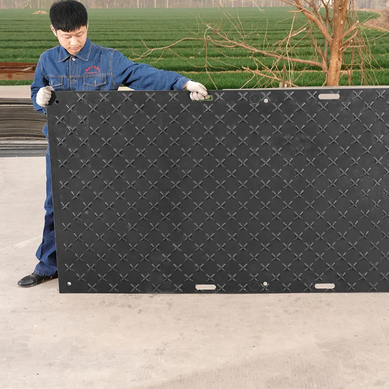 High Quality Ground Protection Mat Polyethylene Ground Sheet for Sale 4x8 Hdpe PE Engineering Durable 5 Million Xinxing 12.7 Mm