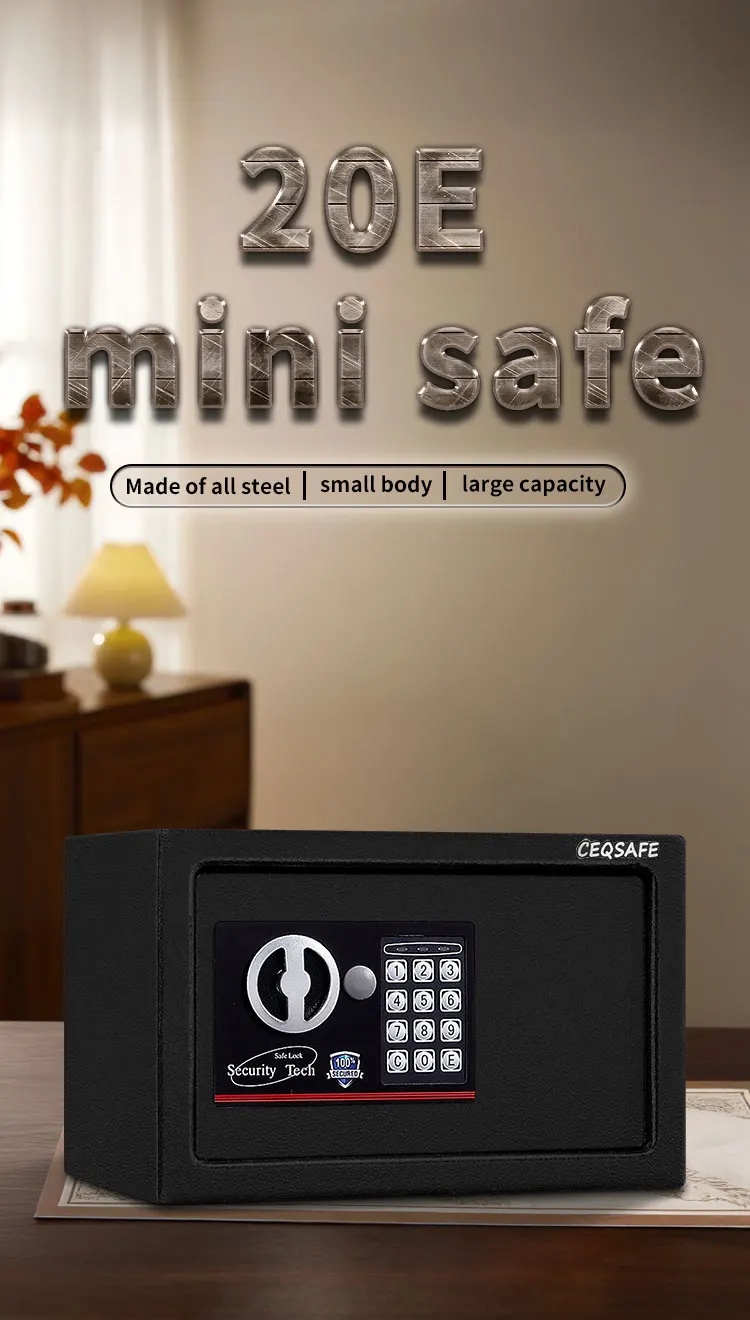 CEQSAFE High Quality Digital Hidden Wall Safes Deposit Box Small Mini Size Security Safety Cash Box details