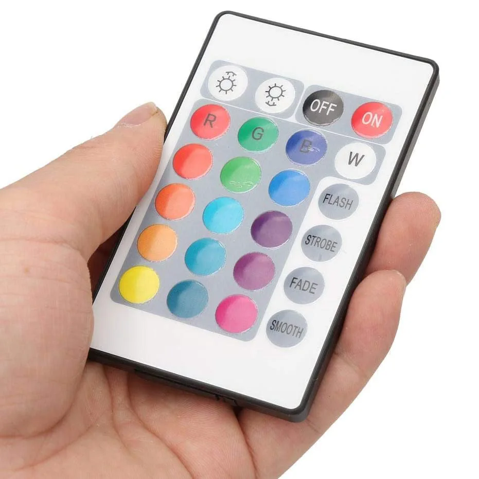 Factory Direct Sale 5V USB RGB LED Strip Controller 24 Keys IR Remote Control 4 Pin Dimmer for LED Light Strips