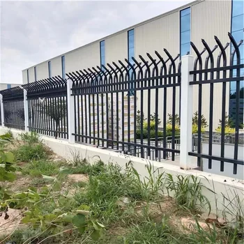 High Quality Elbow Guardrail/garden Fence Zinc Steel Metal Wrought Iron Garden Fence Garden Fence;