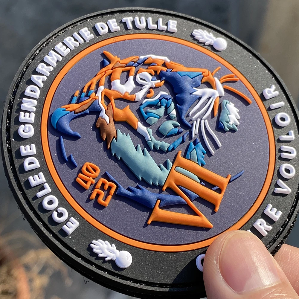 High Quality Clothing Labels Logo Soft 2D 3D Rubber PVC Patch Badge Custom PVC Hook and Loop Patch