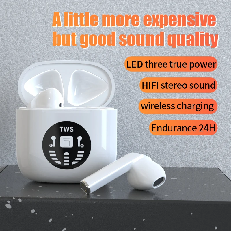 Newest TWS BT Headphones Wireless 8D Stereo Headset With LED Display  Waterproof Earbuds Smart Touch Earphones