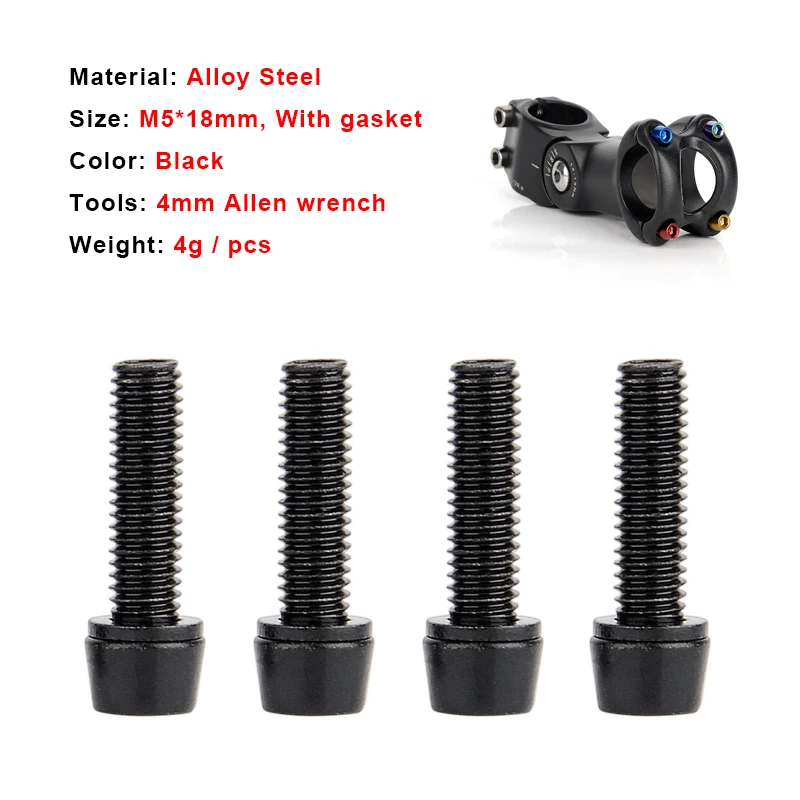 Multi-color optional Bicycle Stem Screw with High-quality Steel