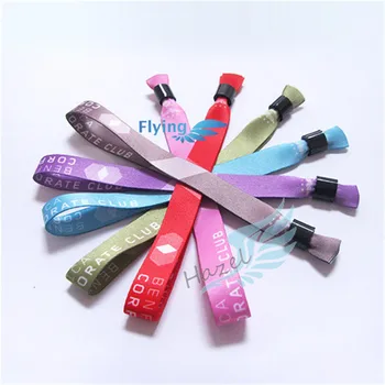 2022* Cheap Event Fabric Wristband with Lock