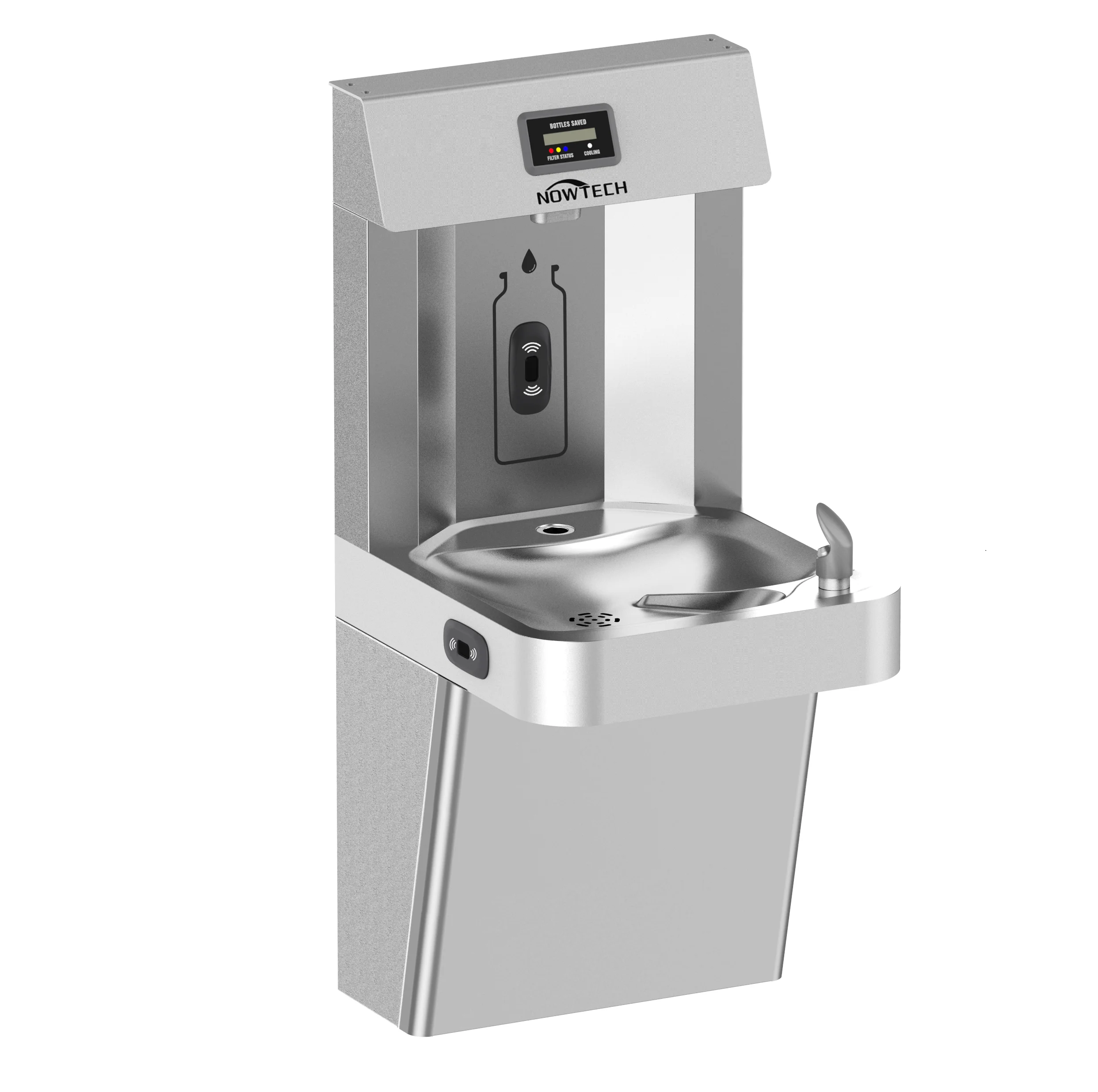 304 Stainless Steel Wall Mounted Bottle Filling Station Drinking Water 