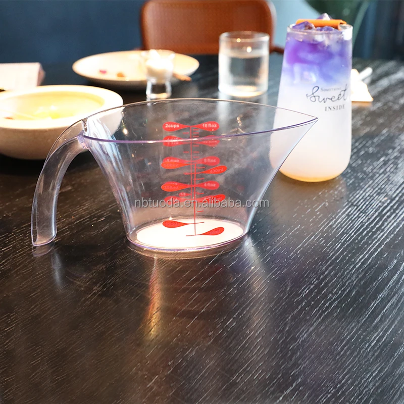 DISHAN High Accuracy Liquid Measuring Cup Set: Transparent