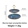 2 Layers plate-Blue
