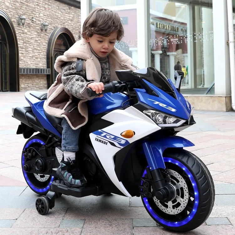 Crianças carro de moto elétrica recarregável piloto com controle remoto  brinquedo carrinho estudante scooter infantil drift