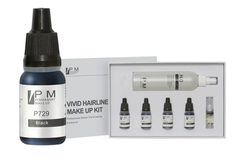 Permanent Makeup Pigment Kit for Hair Scalp Micropigmentation Head Tattoo Ink Set