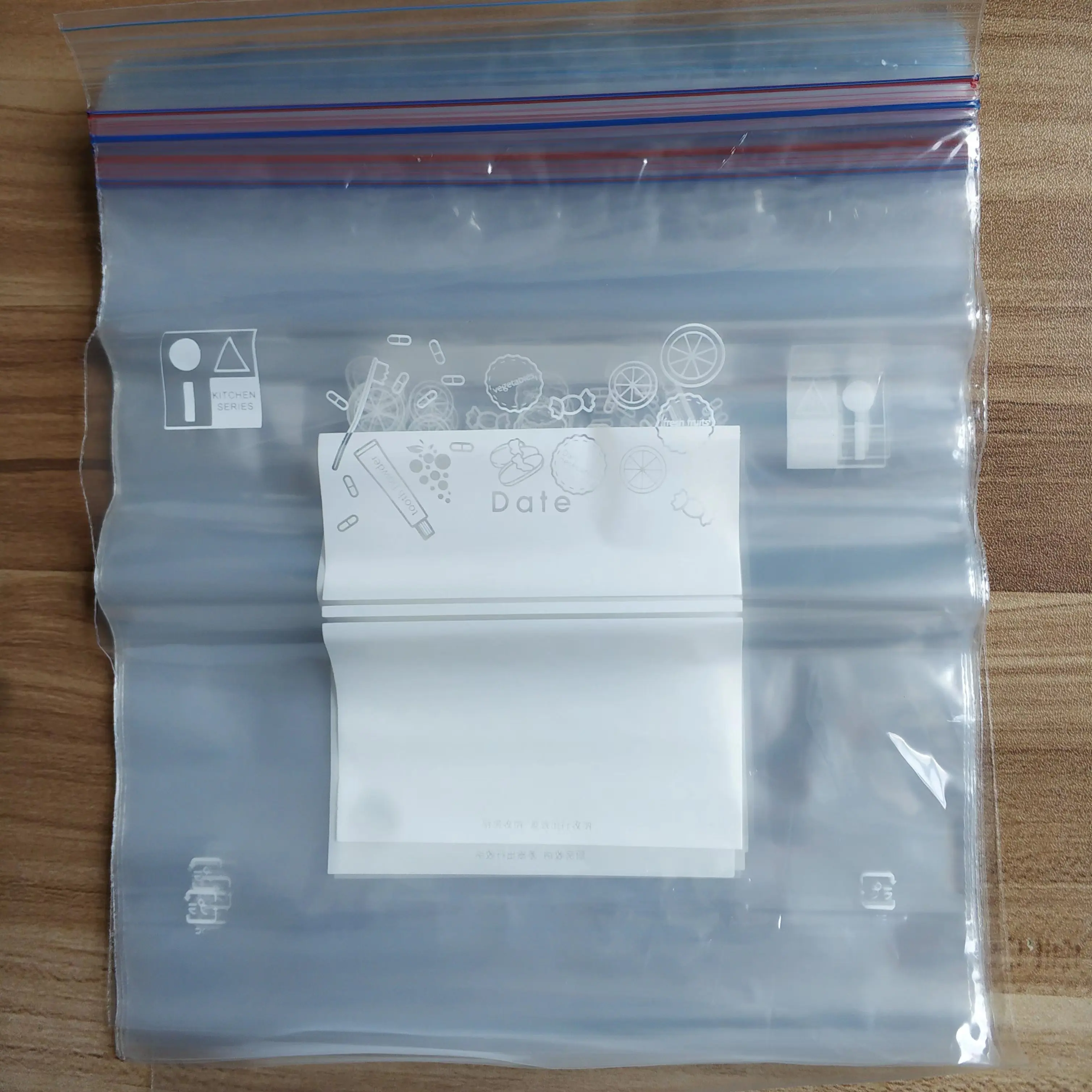 Custom Printing Ldpe Side Seal Ziplock Bag With Double Zipper Buy