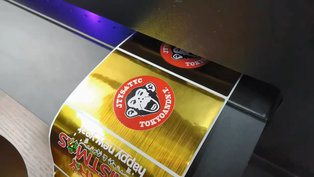 A3 Roll To Roll Inkjet Label Printing Machine Roll Sticker Printer Uv