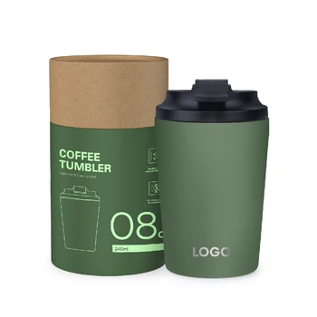 Customize Package 12oz 16oz Stainless Steel Vacuum Insulated Coffee Mug Travel Tumbler with Leak-proof Lid