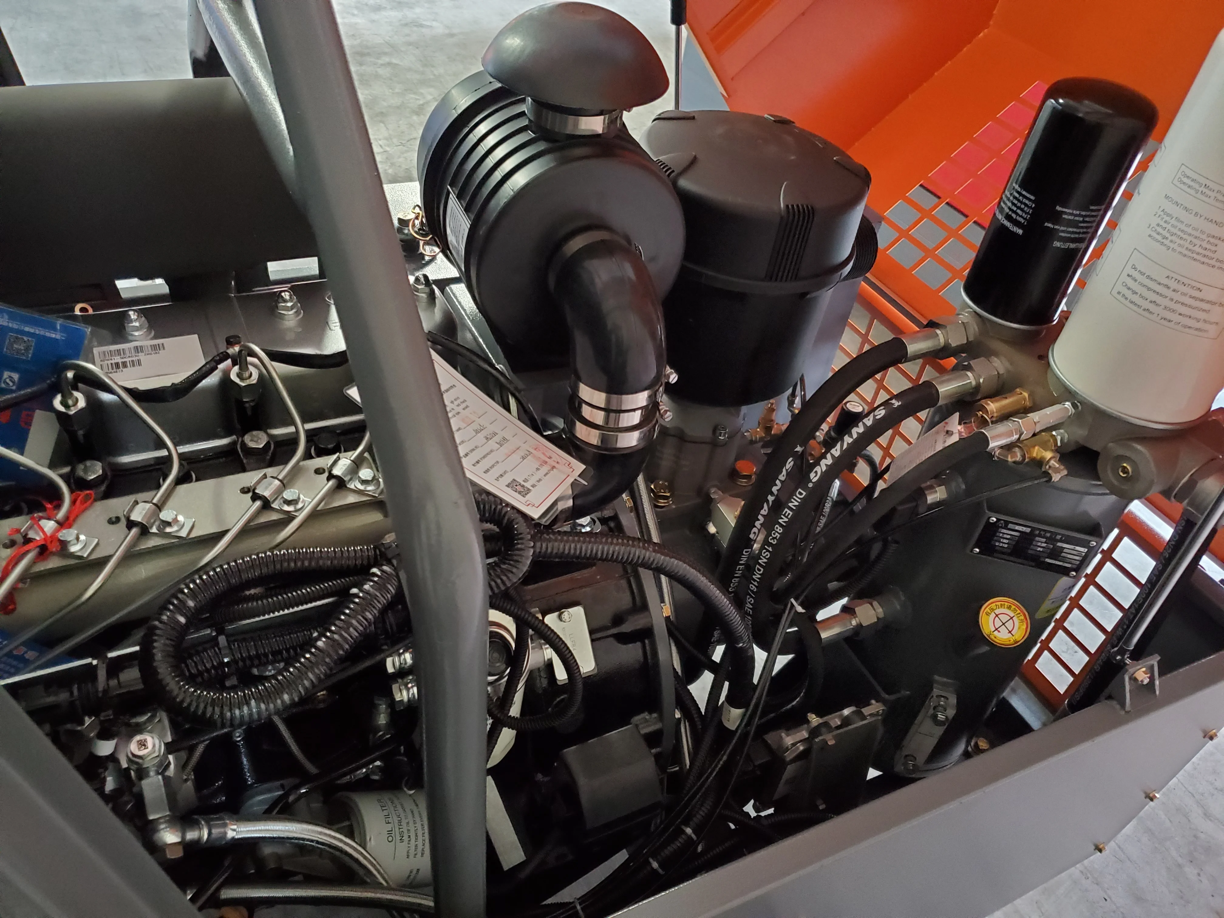 Zege Zhigao 185 Cfm air Compressor diesel Engine air Compressor