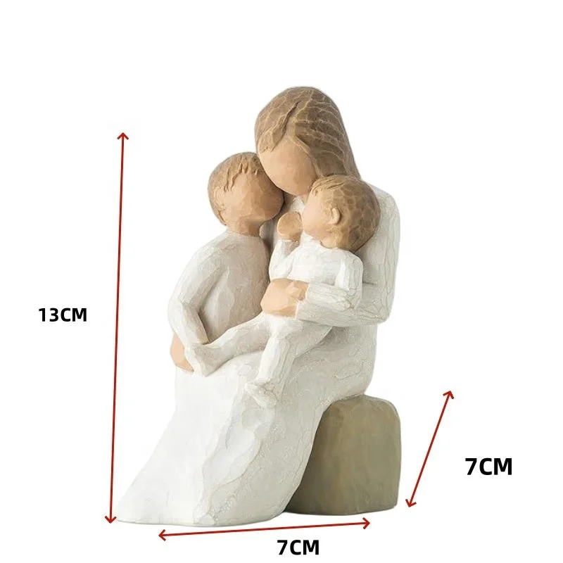 Best Selling Items Abstract Mother and Children Sculpture Garden Statue Ornament