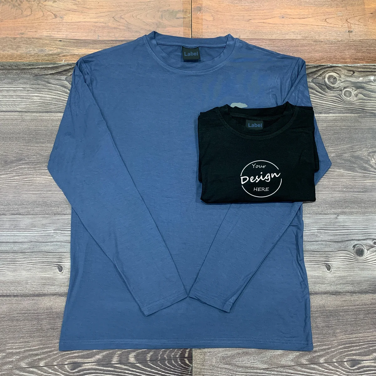 Top Trend Bamboo Fiber Men’s Long Sleeve T-shirts Soft Gym Wear Screen Printing Wholesale Bamboo Spandex T Shirt