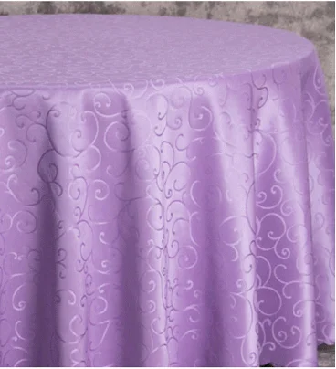 Large white champagne purple luxury wedding jacquard tablecloth floral party pink linen table cloths classic fabric targeta