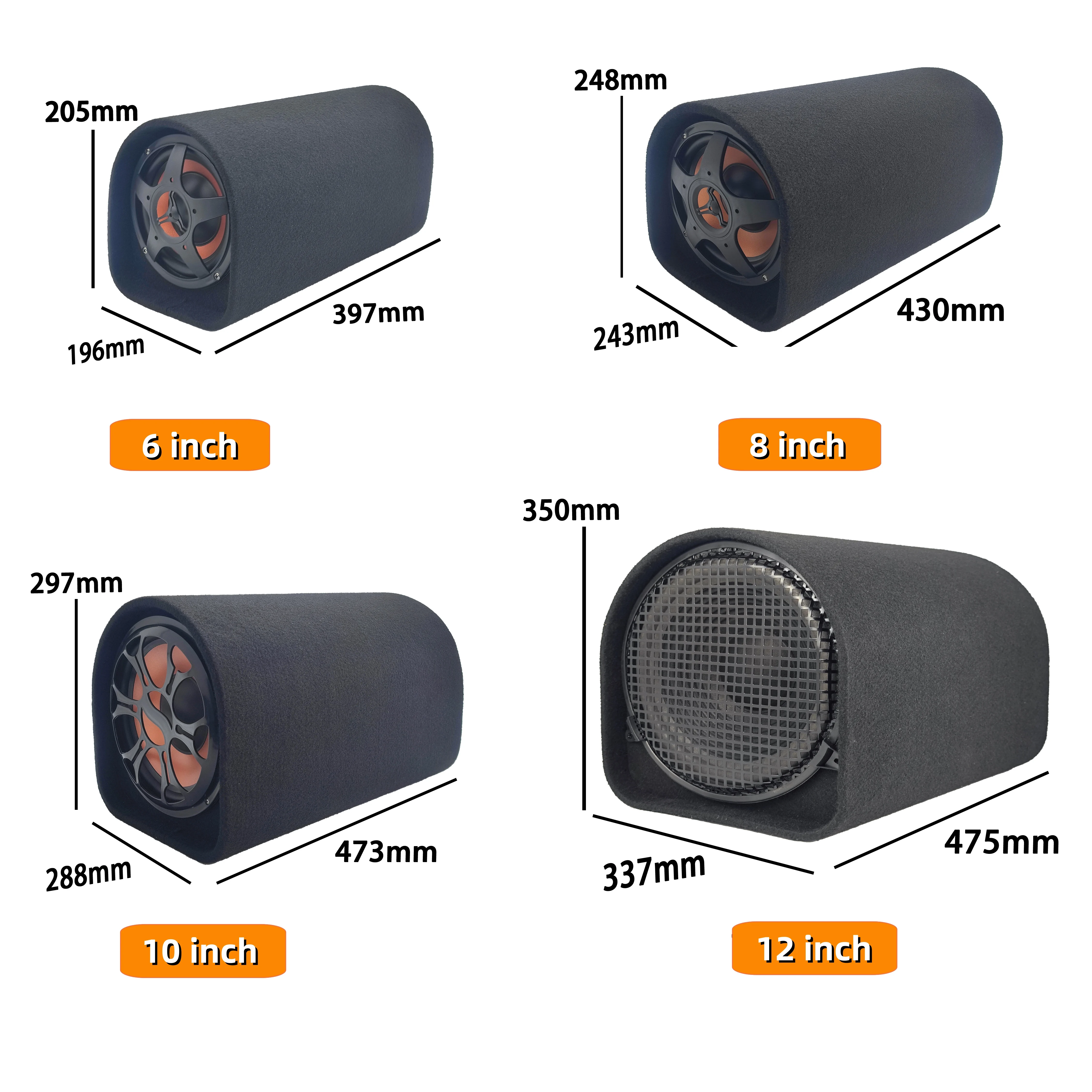 Size Customization Car Active Subwoofer Car Sound System 20hz