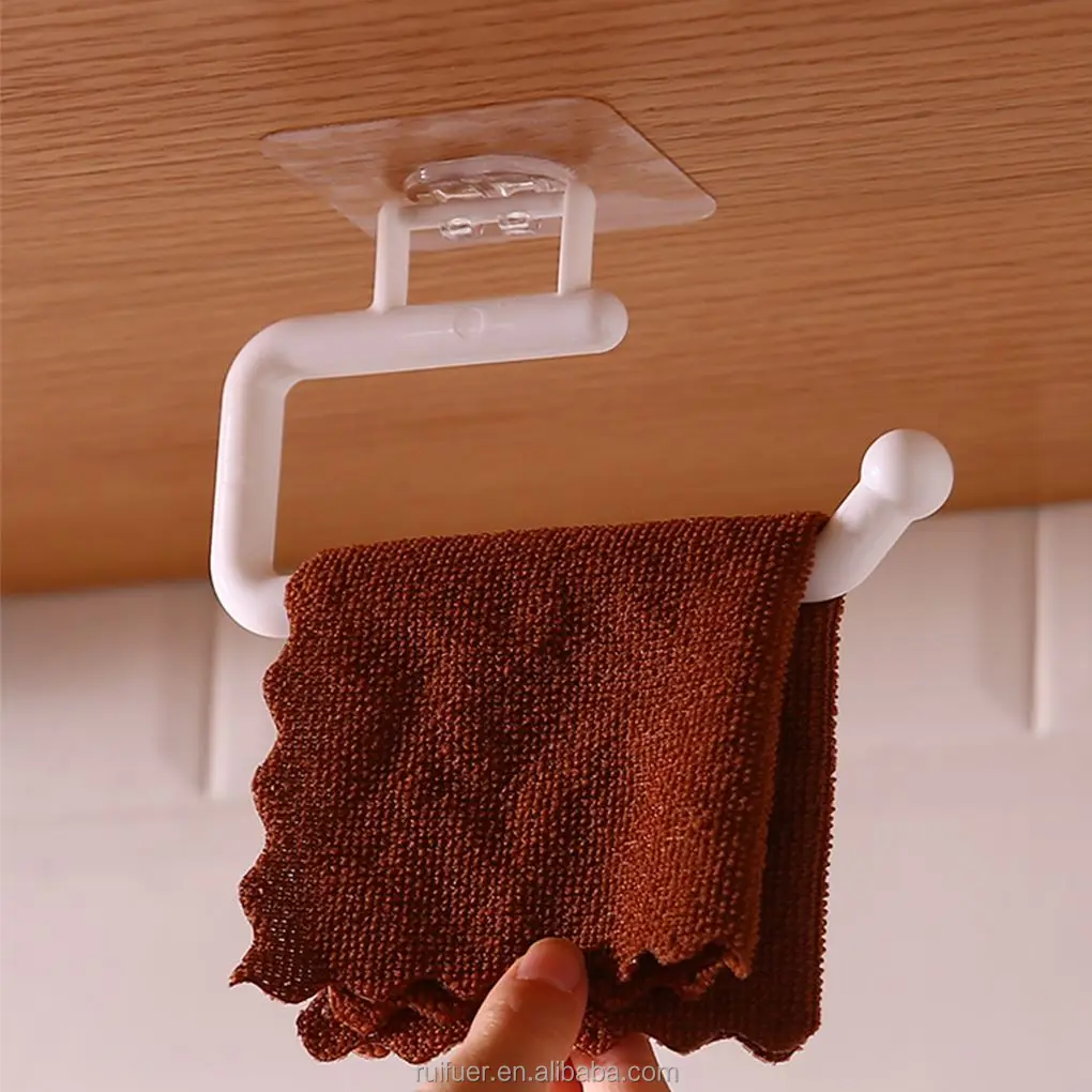 Adjustable Toilet Paper Holder Self-Adhesive Kitchen Toilet Roll Holder Wc Paper  Towel Plastic Rack For Bathroom Tissue Storage