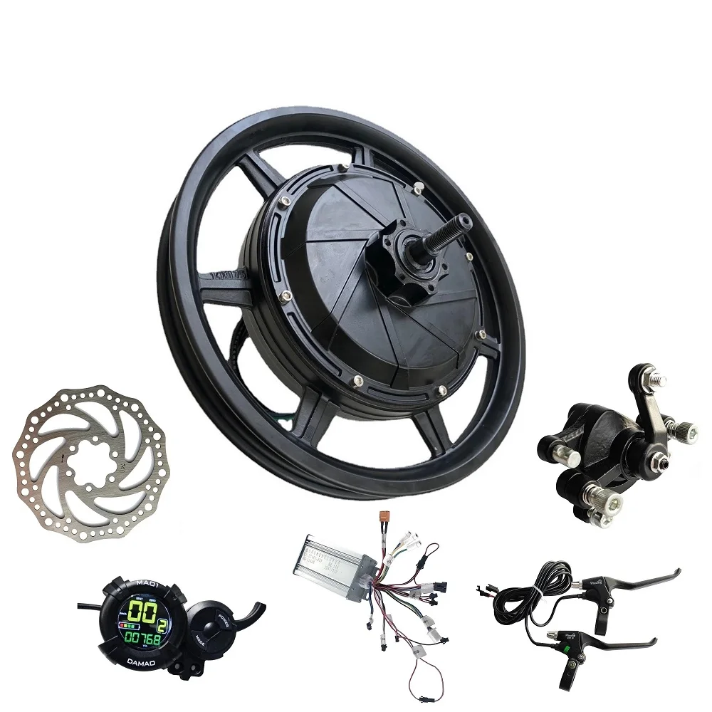 14 Inch 2000W 3000W 3500W Brushless Hub Motor Electric Bicycle Conversion Kit Electric Scooter Motor Kit