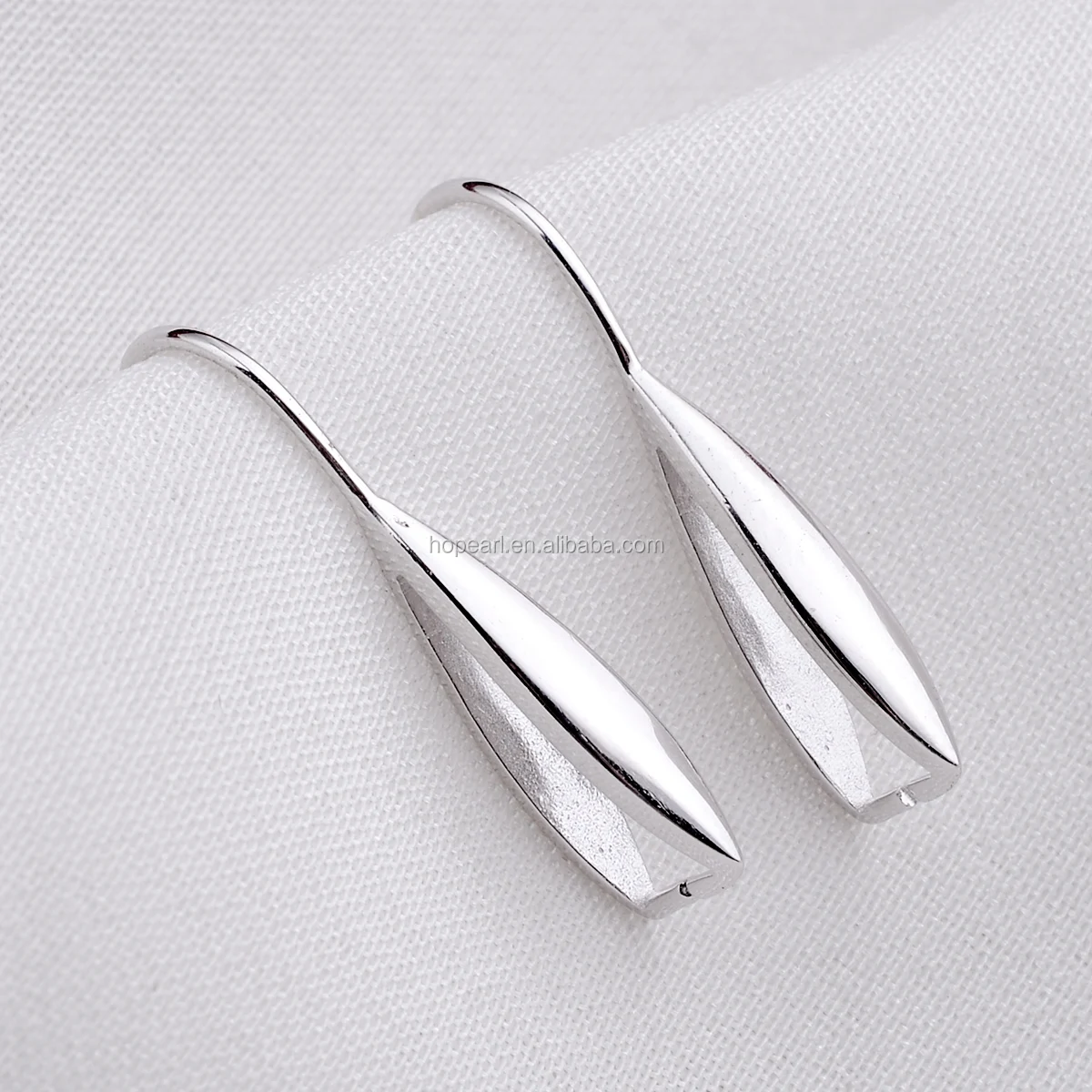 The Jewellery Store London Ciondolo In Argento 925 A Forma Di Gancio - Motivo Floreale Loto