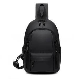 2026 New Men's Chest Bag Large Capacity Anti Splashing Water Crossbody Waist Bag Leisure Multifunctional Business Backpack