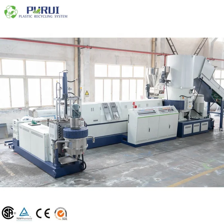 LLDPE LDPE Film Polypropylene Jumbo Bag Granulating Plastic Pelletizing Machine