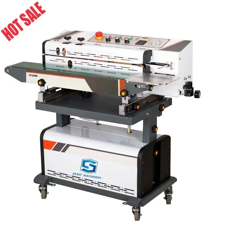 Factory Price Continuous Nitrogen Sealing Machine Gas Potato Chip Bag Sealer with Gas Flushing