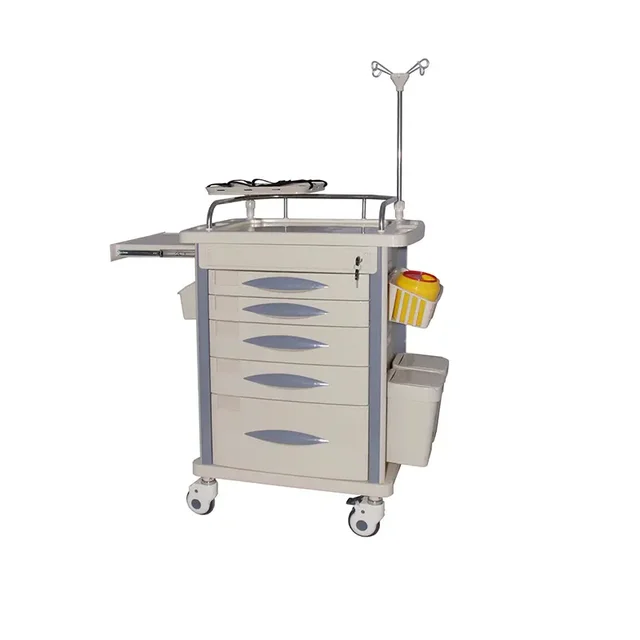 Factory direct selling emergency trolley for hospital patient new design good quality hospital professional trolley cart
