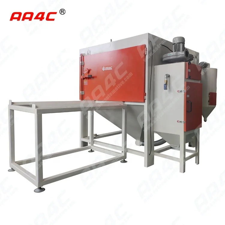 AA4C Customized Heavy Duty Big Size Derusting Rust Removal Polishing Shot Blasting  Sandblast Cabinet