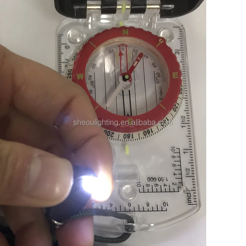 Boussole Survie Sighting Compass With Adjustable Declination - Mirror ...