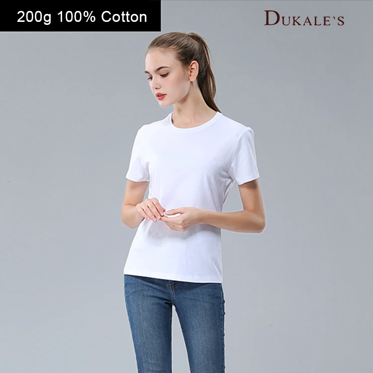 Camiseta Modal De Algodón De 200gsm Para Mujer,Con Cuello Redondo Camiseta  Lisa De Licra,Camisetas Ajustadas En Blanco,Camisetas Rosas - Buy T De Las  Mujeres,Camisas De Algodón Y 5-10% Spandex,Camiseta Con Logotipo 100%