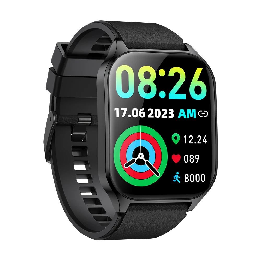 Waterproof Good Quality Curved Square Screen Smart Watch 2024 New Watch Bt Calling Amoled Screen Type Smartwatch
